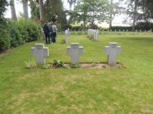 We bezoeken een begraafplaats uit de 1ste wereldoorlog